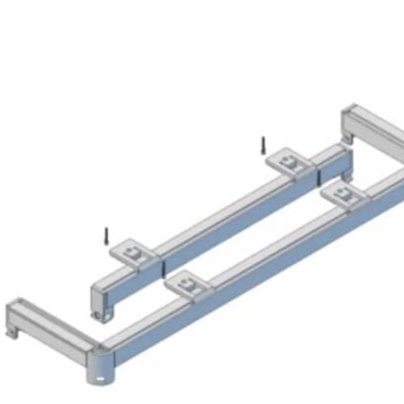 Dvoukolejnice s koncovými rohy pro záclony a závěsy